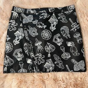 Zadig & Voltaire Skirt | Leather‎ Mini Skirt Jay Print Deluxe Limited Edition